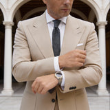 Black Necktie With White Microdots