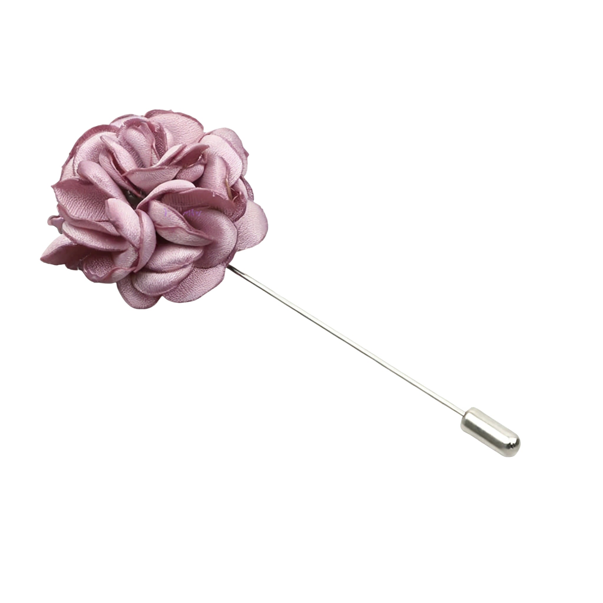 Mauve Mauve Floral Lapel Pin