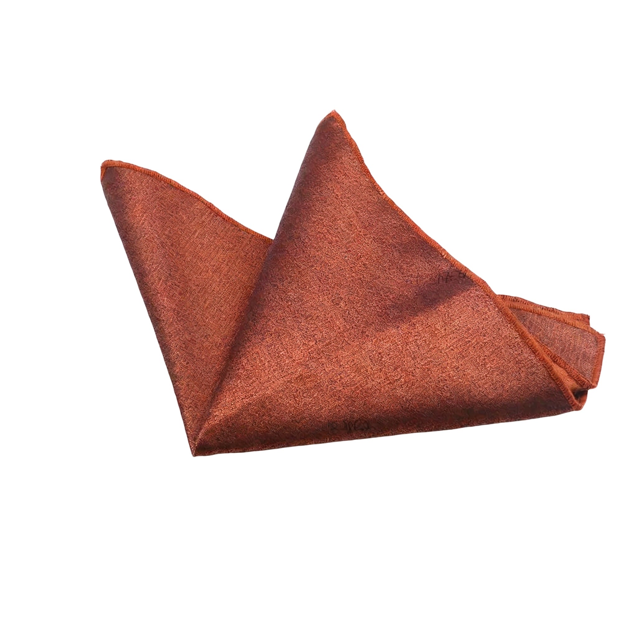 Brown Solid Pocket Square