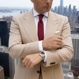 Red With Blue Diamond Necktie