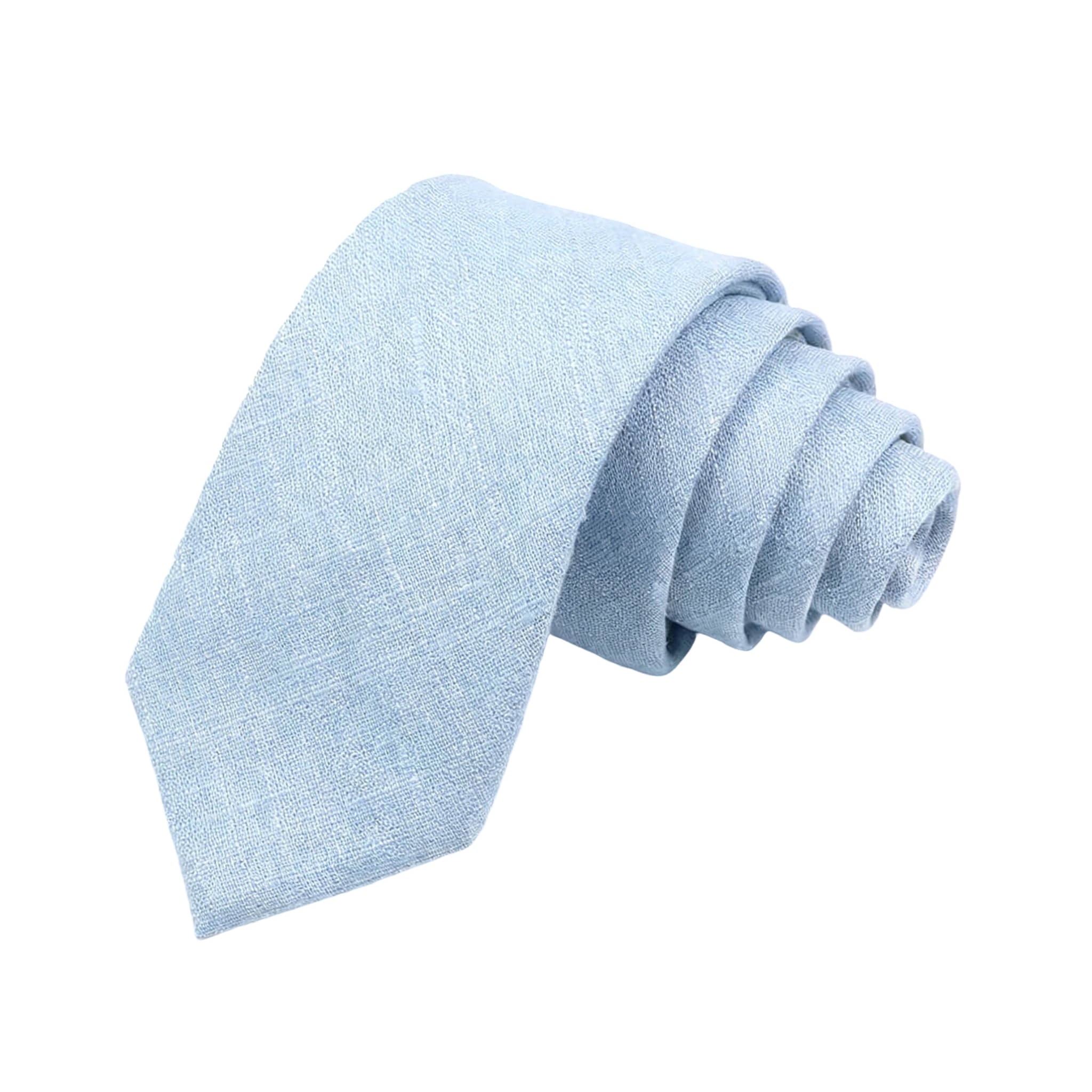 Light Blue Solid Necktie