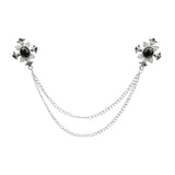 Silver Black Chain Accessorie