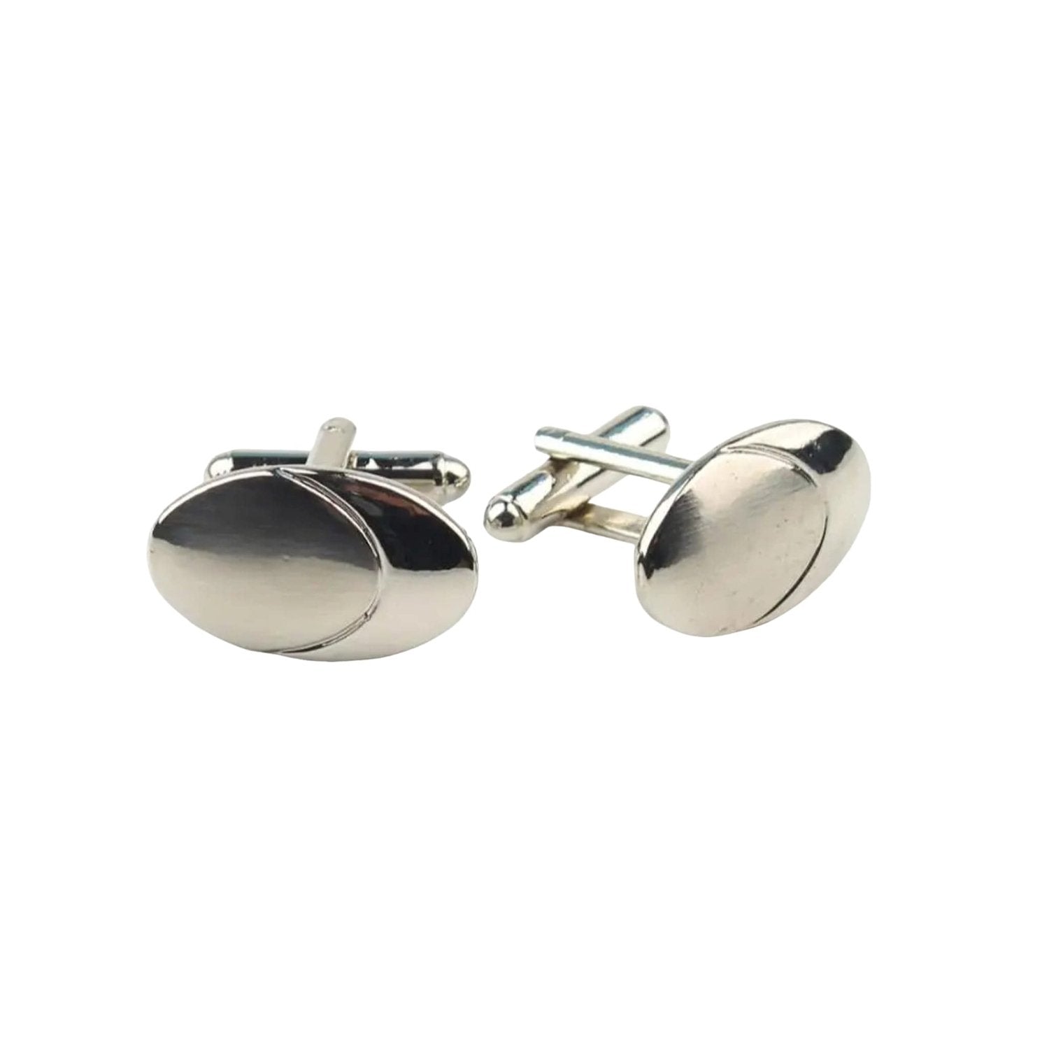Silver With Smooth Surface Cufflink