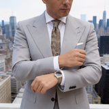 Tan With Brown Paisley Necktie