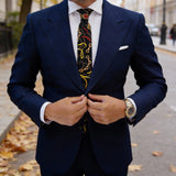 Black with Gold Chain Necktie