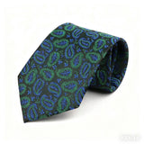 Black Green Paisley Necktie