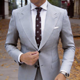 Brown With White Daisy Necktie