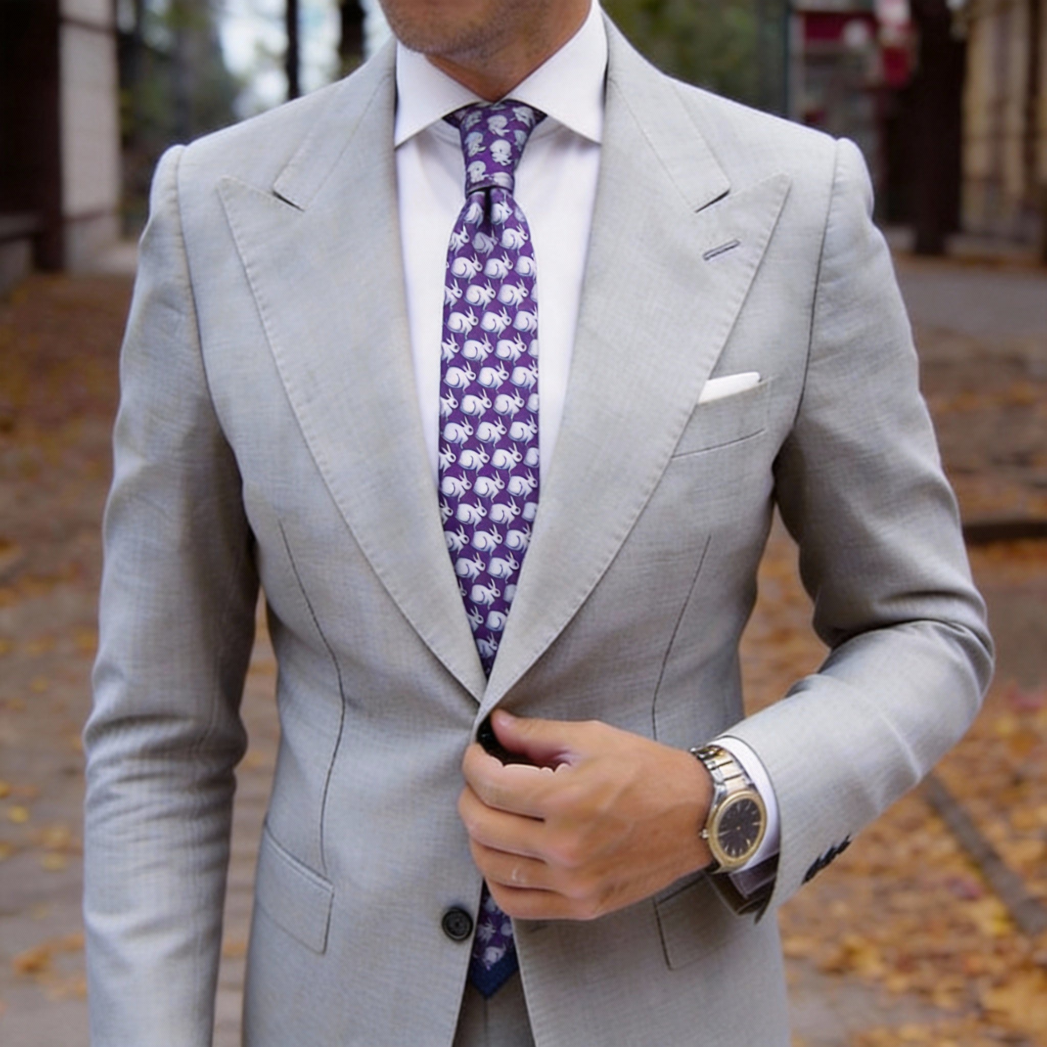 Light Pink with Pink Watermelon Slice Necktie