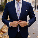 Light Purple With Colorful Eggs Necktie