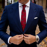 Red With Brown Dachshund Necktie