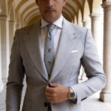 Light Blue With Brown Owl Necktie