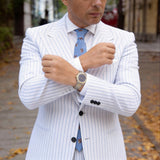 Blue With Brown Owl Necktie