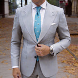 Aqua Yellow Bee Necktie