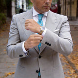 Aqua Yellow Bee Necktie