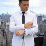 Black With Brown Oval Necktie