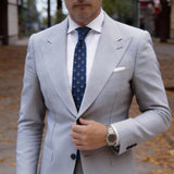 Blue With Yellow Anchor Necktie