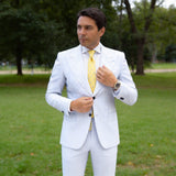 Yellow With White Lighthouse Necktie