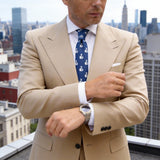 Blue with White Money Bags Necktie