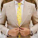 Yellow With White Money Bag Necktie