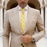 Yellow With White Money Bag Necktie