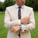 Dark Blue with Colorful Paisley Necktie