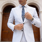 Blue With Light Blue Paisley Necktie