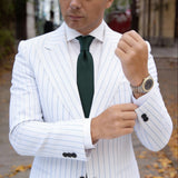 Green Solid Necktie