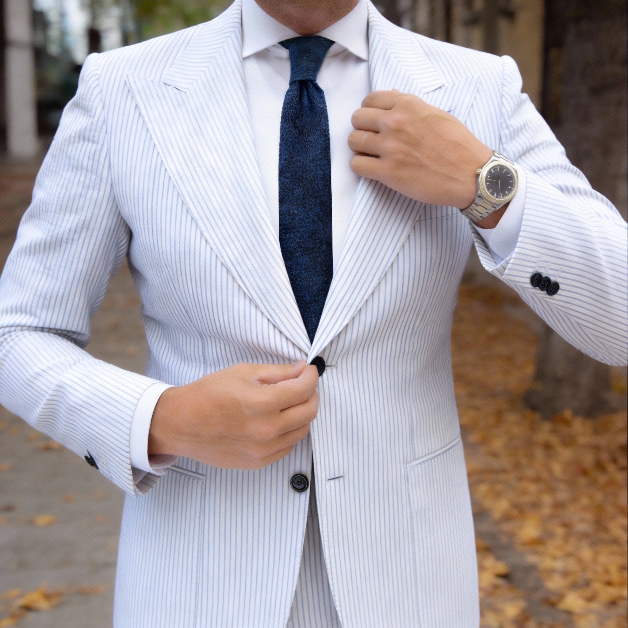 Green Solid Necktie