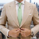 Green with White Stripes Necktie
