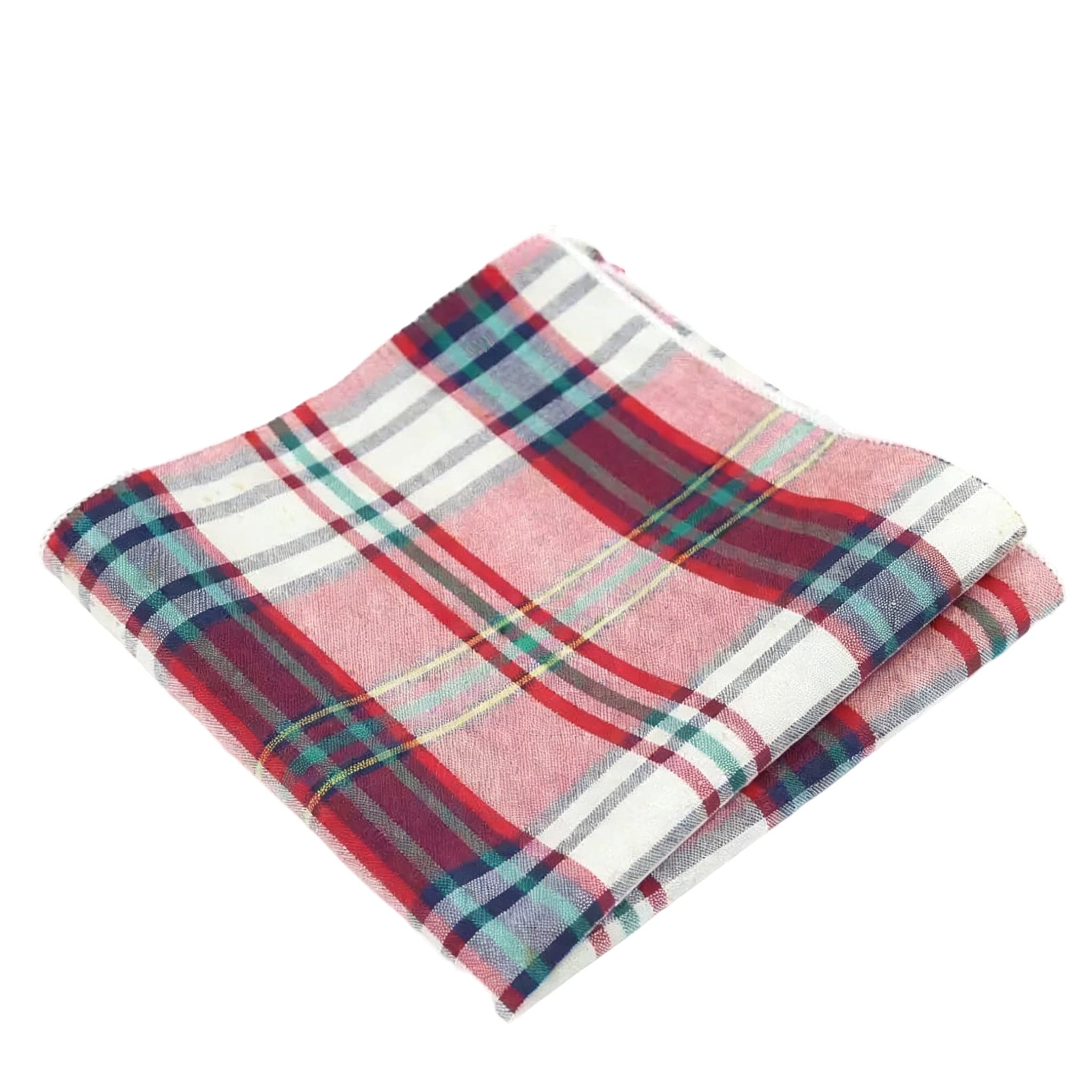 Red Plaid Pocket Square