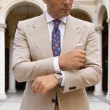 Purple With Multicolor Paisley Necktie