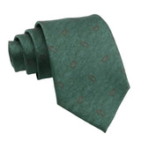 Green Brown Paisley Necktie