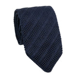 Navy Blue Solid Necktie
