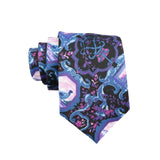 Black Blue Paisley Necktie