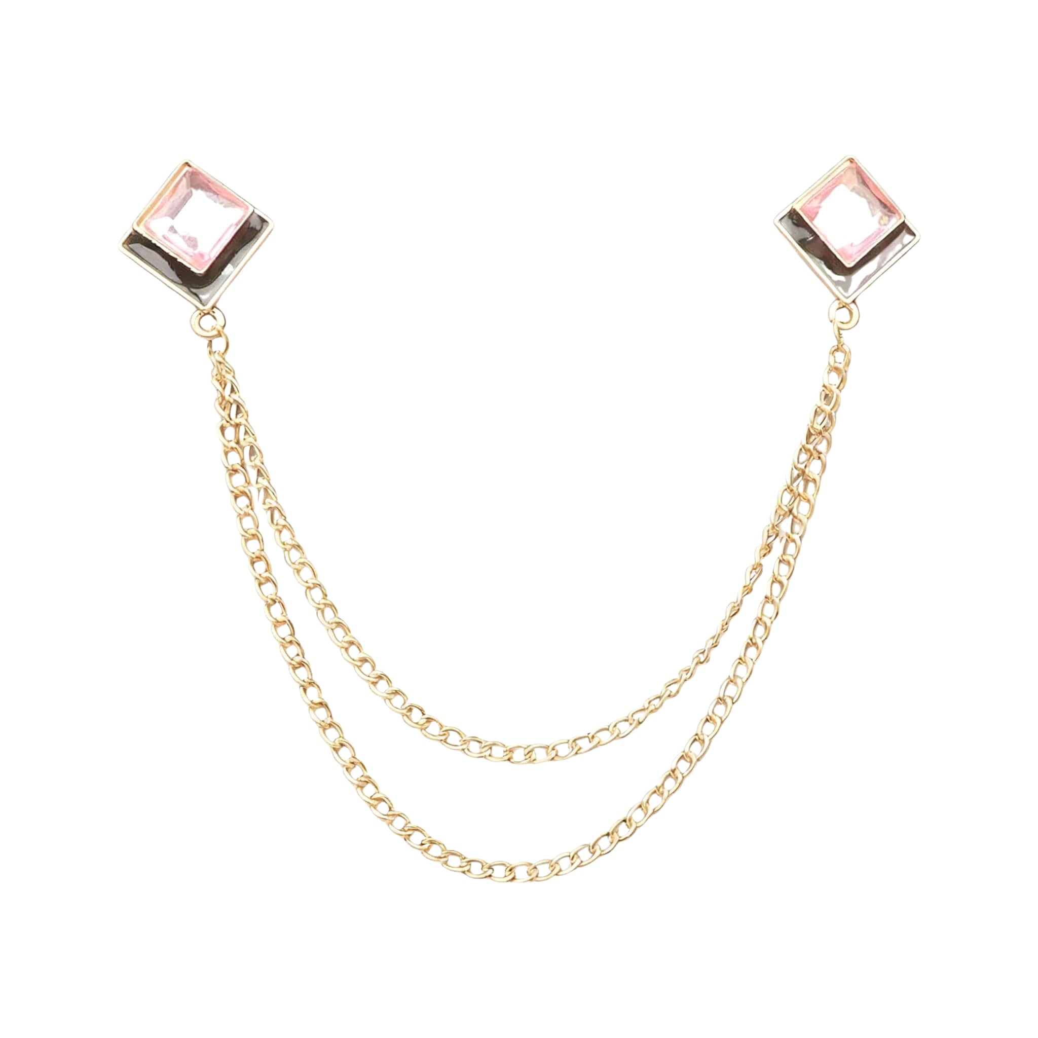 Gold Pink Solid Lapel Pin