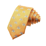 Gold Blue Bicycle Necktie