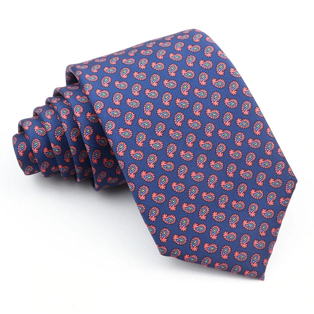 ZONFAZ Novelty Polka Dot Paisley Silk Tie