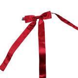 Burgundy Long Bow Tie