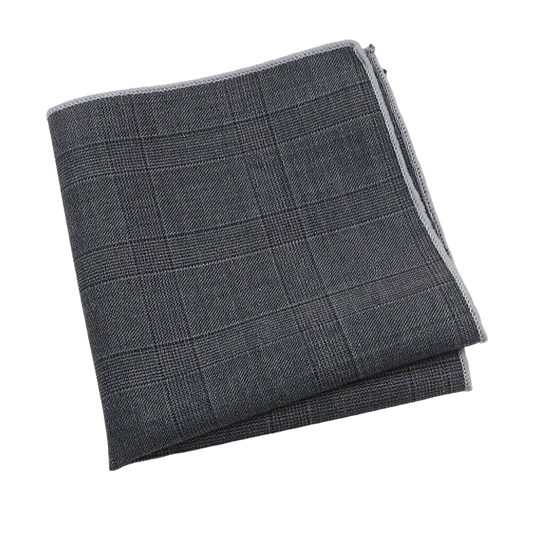 Gray Plaid Pocket Square