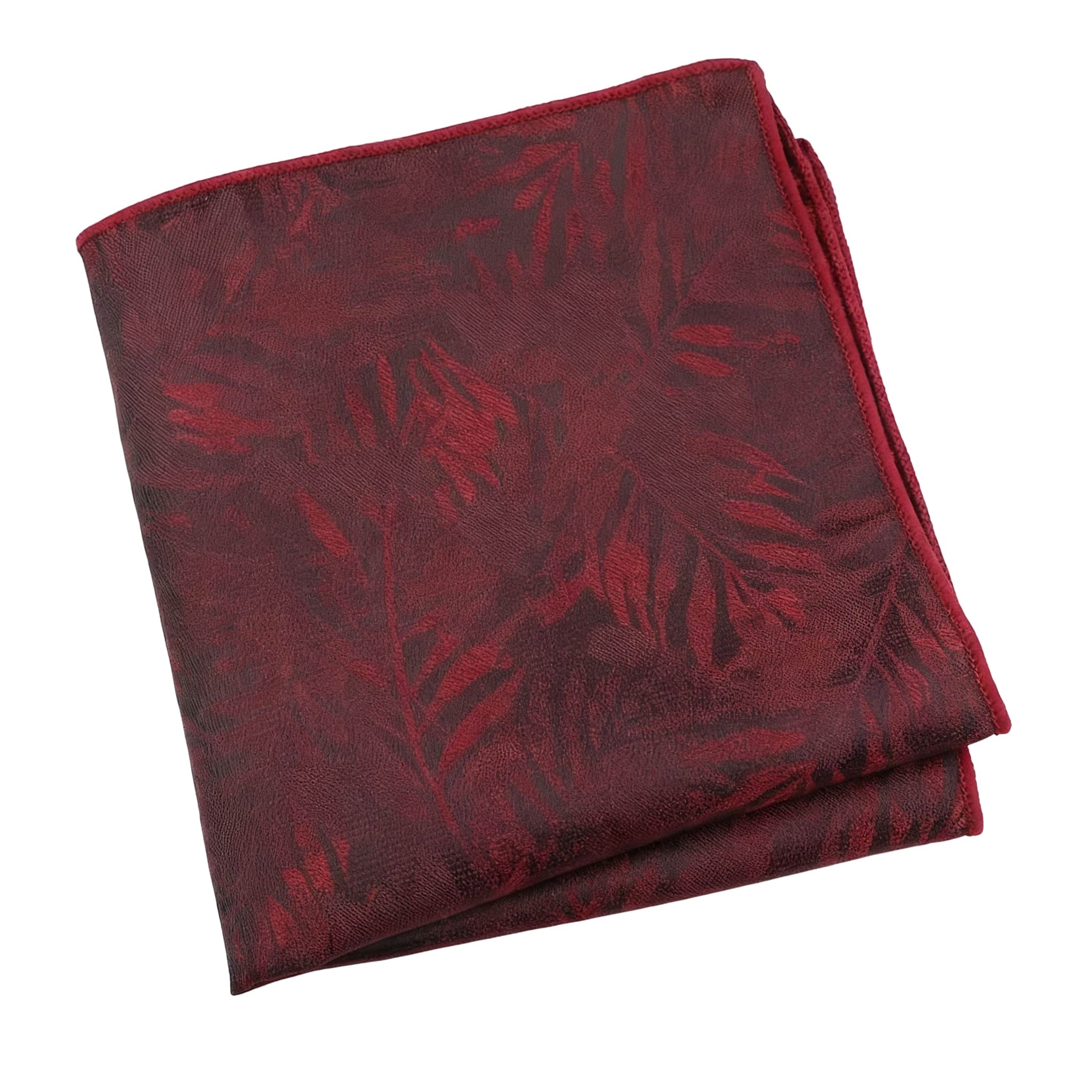 Red Red Leaf Pocket Square
