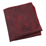 Red Red Leaf Pocket Square