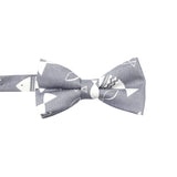 Gray White Animal Bowtie