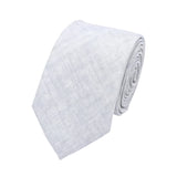 Gray White Textured Necktie