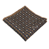 Navy Blue White Plaid Pocket Square