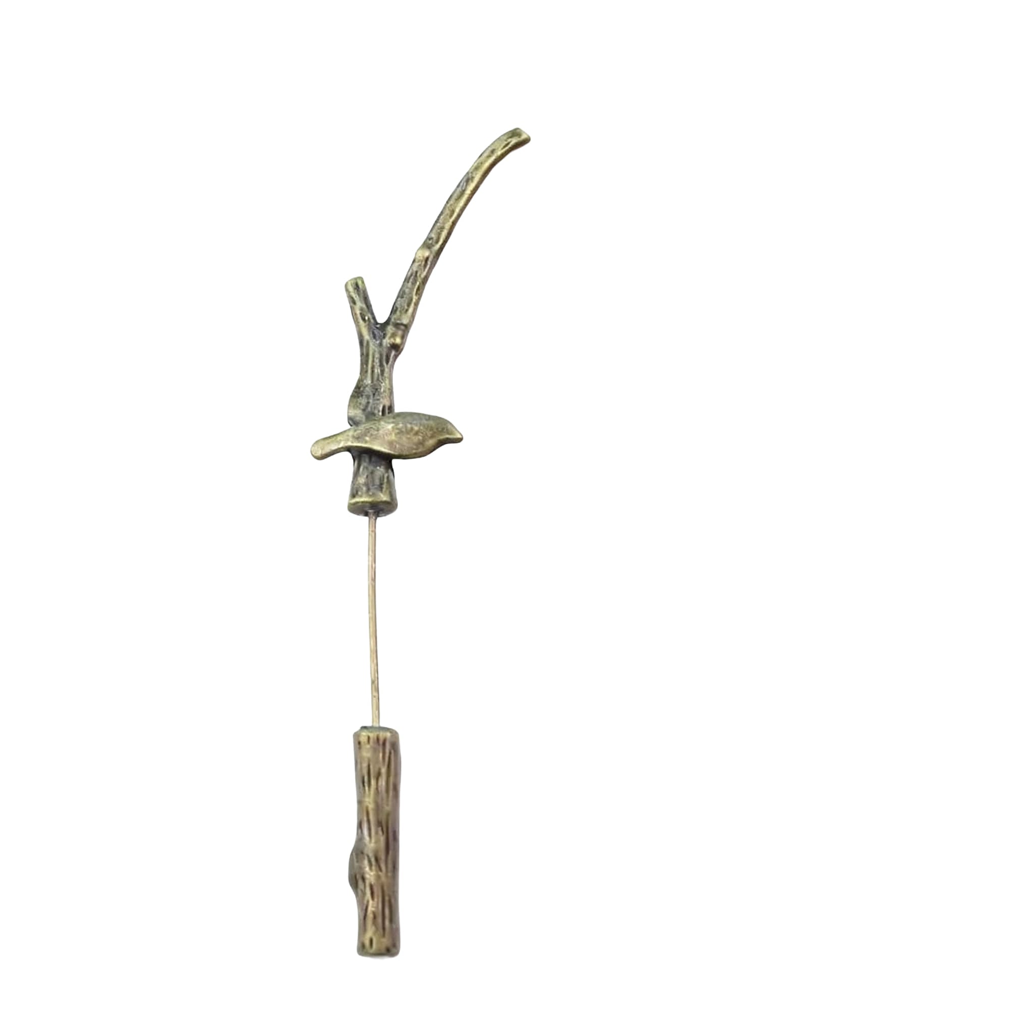 Bronze Brown Bird Lapel Pin