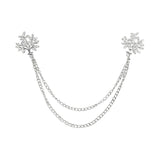 Silver White Tree Lapel Pin