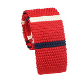 Red White Striped Necktie