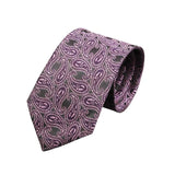 Black Purple Paisley Necktie