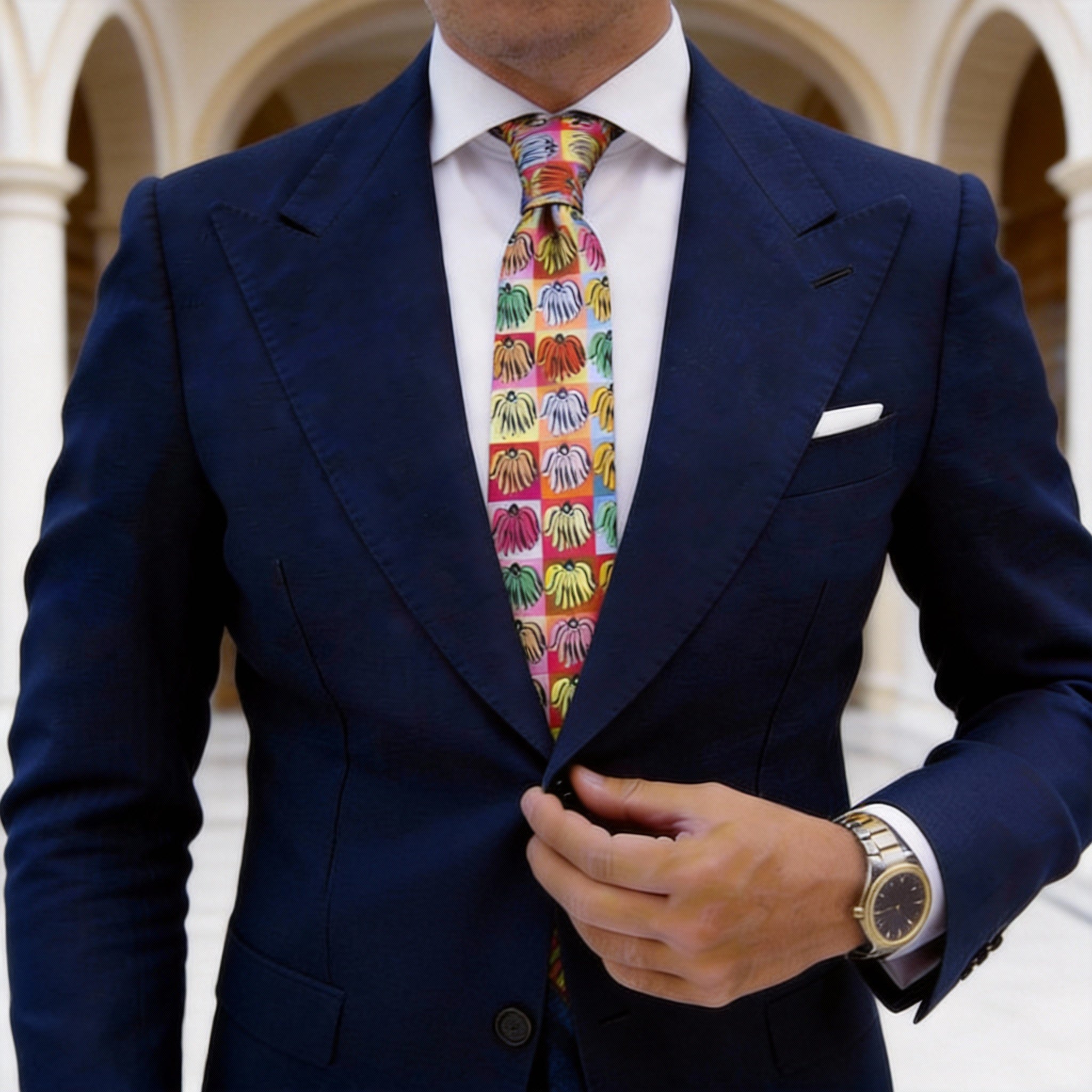 Colorful With Multicolor Banana - Like Necktie
