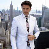 Black With Pink Floral Necktie